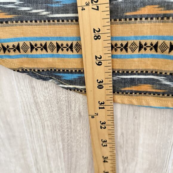 BILLABONG Shirt Men's Medium Short Sleeve Hawaiian Down Aztec Tribal Western - Picture 10 of 12